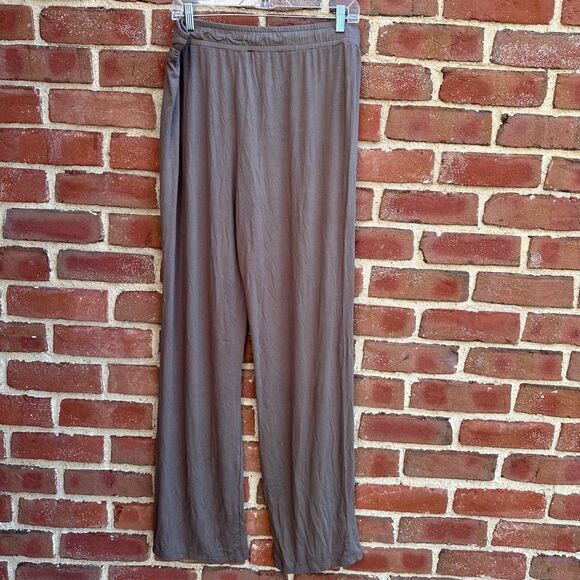 NUUDS $78 high waisted lounge pants mocha medium NEW - Picture 3 of 10